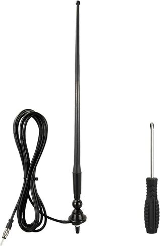 Marine Radio Antenna Rubber Duck Flexible Mast FM AM Radio Antenna with 9.84Ft Cable DIN Connector Universal Antennas for Car Pickup Truck Boat Camper RV Motorhome Tractor Yacht ATV UTV in Kuwait
