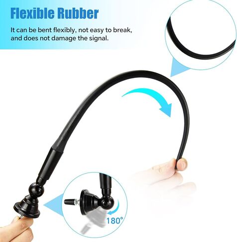 Marine Radio Antenna Rubber Duck Flexible Mast FM AM Radio Antenna with 9.84Ft Cable DIN Connector Universal Antennas for Car Pickup Truck Boat Camper RV Motorhome Tractor Yacht ATV UTV in Kuwait