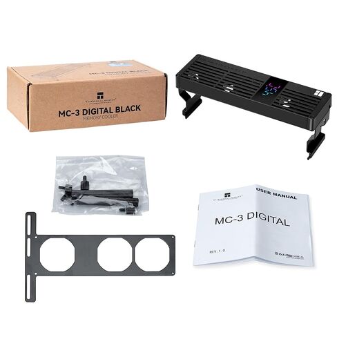 مبرد ذاكرة الوصول العشوائي الرقمي TR MC-3، مراوح PWM ثلاثية 40 مم، مبرد ذاكرة العرض الرقمي، 4500 دورة في الدقيقة، تركيب بمشبك، محمل كروي مزدوج، لـ DDR5 DDR4 DDR3 DDR2 DDR in Kuwait