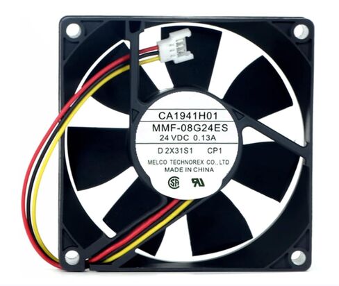 MMF-08G24ES-CP1 24VDC 0.13A 80X80X25mm مروحة تبريد 3 أسلاك 8025 مم in Kuwait
