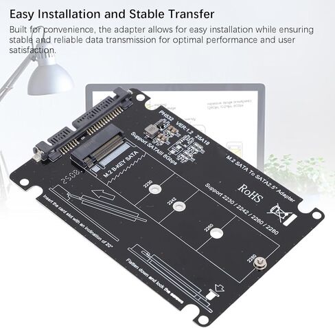 SSD 1 تيرابايت، محرك الحالة الداخلية، مفتاح M.2 NGFF B إلى محول ATA التسلسلي 2.5 بوصة، حاوية ATA التسلسلية M.2 إلى 2.5 بوصة، لـ 7 8 10، in Kuwait