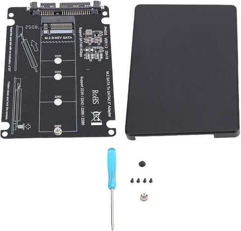 SSD 1 تيرابايت، محرك الحالة الداخلية، مفتاح M.2 NGFF B إلى محول ATA التسلسلي 2.5 بوصة، حاوية ATA التسلسلية M.2 إلى 2.5 بوصة، لـ 7 8 10، in Kuwait