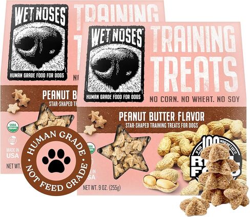 Little Stars Dog Training Treats – for All Pet Sizes, Breeds – All-Natural Puppy Treat – 100% Human-Grade – Delicious Snacks to Train Dogs, Puppies – Peanut Butter, 9 Oz. (2-Pack) in Saudi Arabia