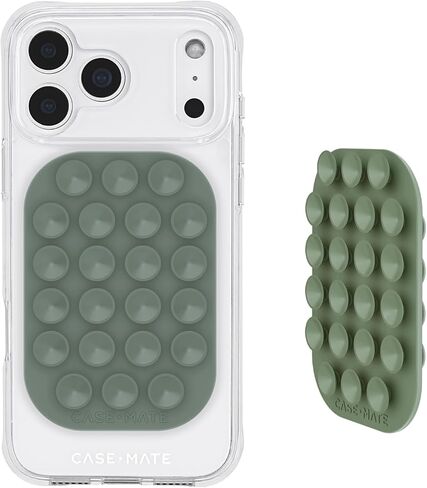 Case-Mate Double-Sided Suction Cup Phone Mount - Anti-Slip Sticky Phone Grip/Holder - Content Creator Essentials Compatible w/iPhone, Android & Cases - Detachable Accessories w/No Residue - Cream in Kuwait