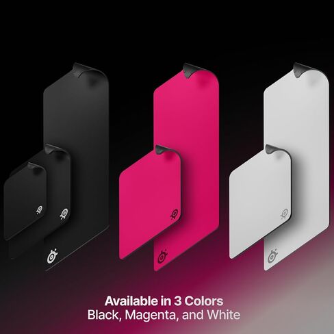 لوحة ماوس الألعاب الثقيلة SteelSeries QcK - قاعدة مطاطية سيليكون أكثر سمكًا وغير قابلة للانزلاق، تتبع الذروة، مثالية للألعاب FPS، MOBAs، RTS، MMO - مقاس XXL 900 مم × 400 مم × 4 مم - أبيض in Kuwait