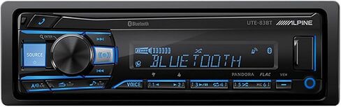 Alpine UTE-83BT Mech-Less Digital Media Receiver with Bluetooth® Wireless Technology w/EL-E65C-G 6.5" Component Speaker Set in Kuwait