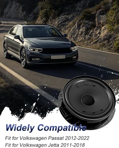 Front Door Speaker Assembly 6 Inch Fit for VW Passat Jetta Replace 5C6035454A for Left Driver or Right Passenger Side in Kuwait