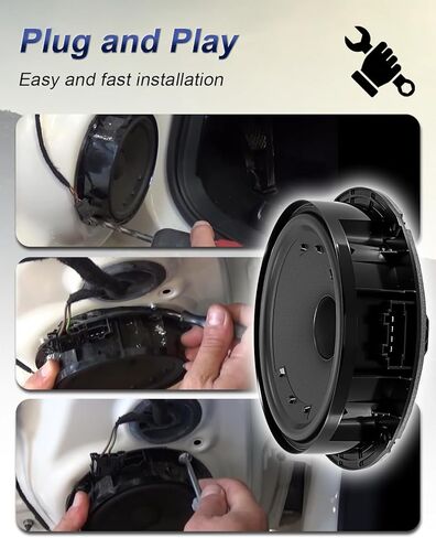 Front Door Speaker Assembly 6 Inch Fit for VW Passat Jetta Replace 5C6035454A for Left Driver or Right Passenger Side in Kuwait