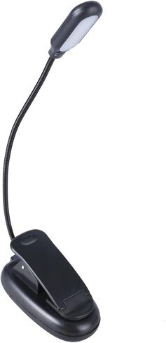 USB LED مصباح مكتبي مشبك على الضوء 3 أوضاع إضاءة 3 سطوع خافت للعناية بالعين كتاب قابل للتعديل للقراءة والدراسة والعمل USB قابل لإعادة الشحن in Kuwait