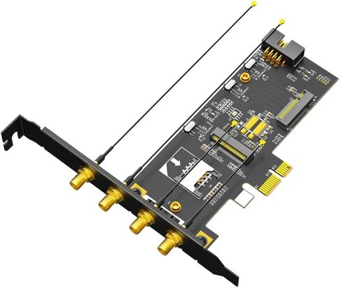 NGFF M.2 Key B ومفتاح A إلى محول PCIe X1 لبطاقة 3G/4G وWiFi in Kuwait