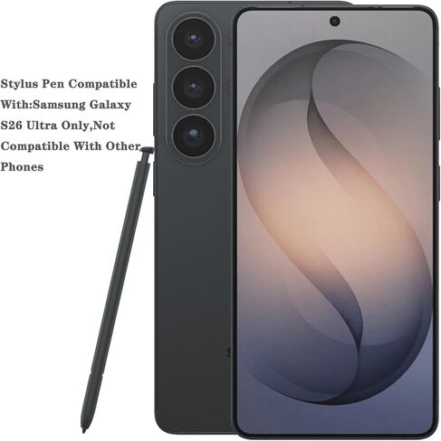 قلم Galaxy S26 Ultra S لاستبدال قلم Samsung Galaxy S26 Ultra، قلم S Pen S26 Ultra Stylus بديل مع 5 أطراف/أطراف (أسود) in Kuwait