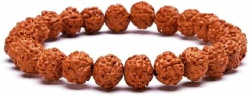 IS4A Genuine Himalayan Five Face Rudraksha Seeds Tibetan Wrist Bracelet Meditation Beads Prayer Charm Bracelets in Kuwait