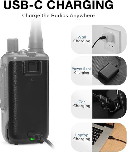 BAOFENG BL-5RMINI Battery for UV-5R Mini & UV-5G Mini Walkie Talkies, 1600mAh Original Li-ion Battery with USB-C Rechargeable Port, 8.4V, 2 PCS in Kuwait