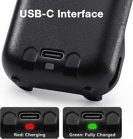 BAOFENG BL-5RMINI Battery for UV-5R Mini & UV-5G Mini Walkie Talkies, 1600mAh Original Li-ion Battery with USB-C Rechargeable Port, 8.4V, 2 PCS in Kuwait