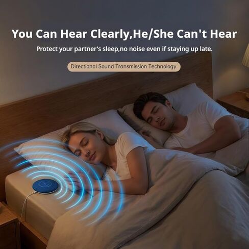 Under Pillow Speaker - Mini Portable Bluetooth Pillow Speaker for Sleeping with White Noise, Timer Ultra-Thin Wireless Sleep Aid Headphones for Adults, Kids, Side Sleepers in Kuwait