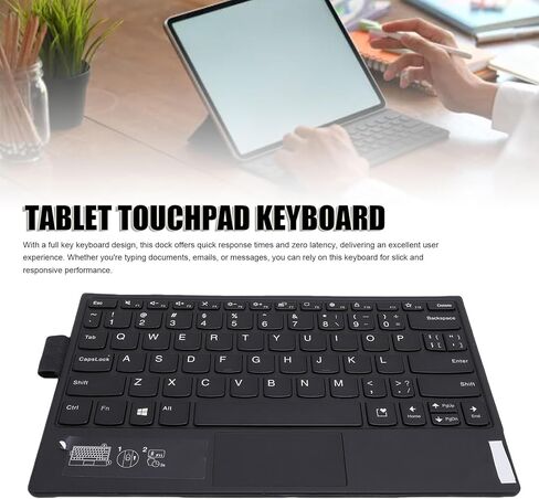 Bluetooth Touchpad Keyboard, Rechargeable Wireless Keyboard with QWERTY Layout for ThinkPad X1 Fold Tablet in Kuwait