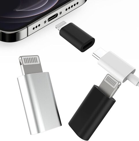 Lightning Male to USB C Female Adapter(3pack)Type C Charger Cable Port Charge Connector for Apple for iPhone 14 13 12 11 Pro Max Mini Xs Se 7 X Xr 8 Plus for iPad Air Converter Charging Cord Data Sync in Kuwait