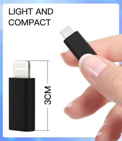 Lightning Male to USB C Female Adapter(3pack)Type C Charger Cable Port Charge Connector for Apple for iPhone 14 13 12 11 Pro Max Mini Xs Se 7 X Xr 8 Plus for iPad Air Converter Charging Cord Data Sync in Kuwait