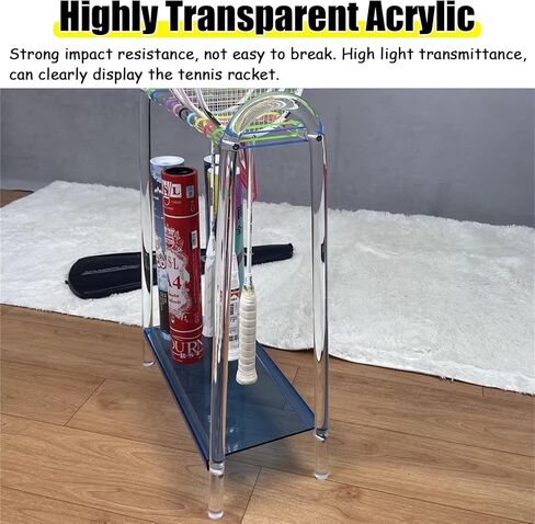 Acrylic Racket Storage Rack for 10-20 Rackets Multicolor(Blue) in Saudi Arabia