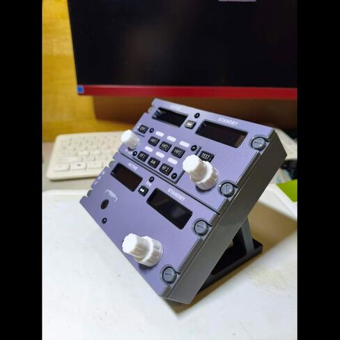 Toyvanta 737 Radio Tuning Panel (RTP) for Flight Simulator, 1:1 Scale Boeing Cockpit Replica, Compatible with MSFS 2020/2024, X-Plane 12, PMDG 737, ZIBO 737, Physical Knobs & Dual Display in Kuwait