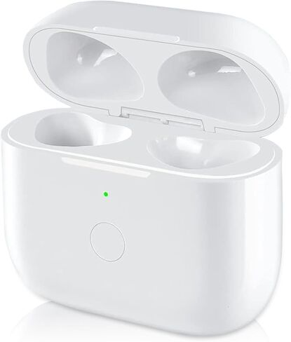 for Air pod 3 Gen Wireless Charging Case ，Replacement for air pods 3 Charger Cases,Support to Bluetooth Sync Pairing, Rear Button-White (No Earbuds) in Kuwait