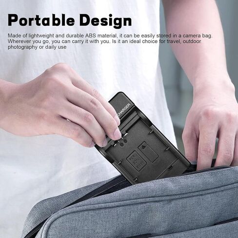 NP-FW50 Battery Charger for Sony A6100 A6400 A5100 A6500 A6300 A6000 A5000 A7 A7 II A7R A7R II A7R2 A7S A7S II A7S2 A55 RX10 NEX-3 5 7 Series Camera Portable Design Charger in Kuwait