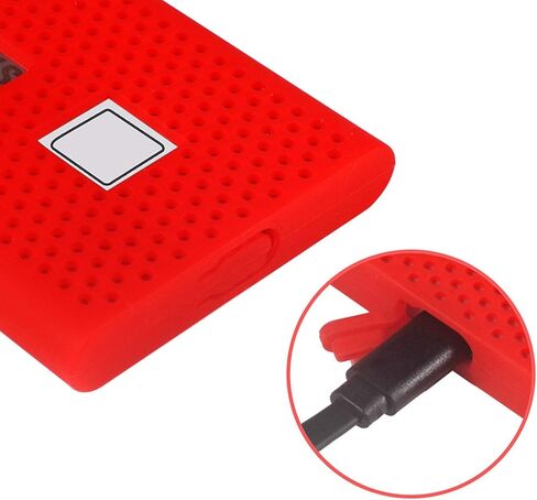 Silicone Storage Case Protective Cover - Fit for Samsung T7 Touch Portable Solid State Drive SSD Anti-Scratch Sleeve Protector (Red) in Kuwait