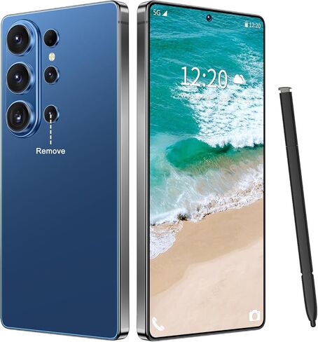 هاتف خلوي SZV 26 فائق القفل، هاتف غير مقفل 16+1 تيرابايت 5G، قلم مدمج Android 15 بطارية 7000 مللي أمبير/ساعة 6.99 بوصة هاتف ذكي عالي الدقة، ثنائي الشريحة/معرف الوجه/قفل بصمة الإصبع/نظام تحديد المواقع (ذهبي وردي، 16+1 تيرابايت) in Kuwait