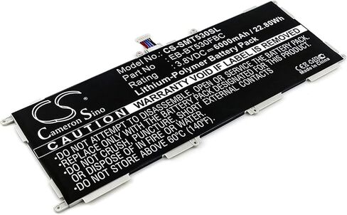 Cameron Sino Battery for Samsung Galaxy Tab 4 Education, Galaxy Tab4 10.1, SM-T530, SM-T531, SM-T533, SM-T535, SM-T537, SM-T537A, SM-T537R4 6000mAh in Kuwait