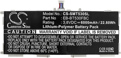 Cameron Sino Battery for Samsung Galaxy Tab 4 Education, Galaxy Tab4 10.1, SM-T530, SM-T531, SM-T533, SM-T535, SM-T537, SM-T537A, SM-T537R4 6000mAh in Kuwait