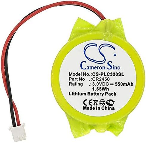 بطارية كاميرون سينو لوحدات تحكم سلسلة باناسونيك FP-X، شاشة GT32، شاشة GT32M، شاشة GT32T PN: Panasonic AFPX-Batt، CR2450 550 مللي أمبير في الساعة in Kuwait