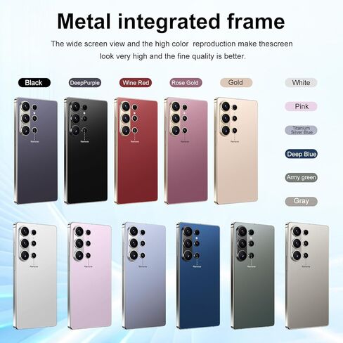 I26 Ultra Unlocked Smartphone,6.99" HD+ Display,Built in Pen,16+512GB Unlocked Phone,Snapdragon 8 Gen4,7000mAh Dual Speakers 5G/Face ID/Fingerprint Lock/Dual SIM/GPS (Dark Purple) in Kuwait