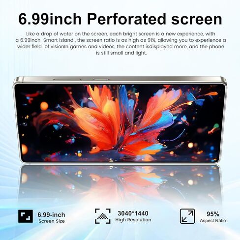 I26 Ultra Unlocked Smartphone,6.99" HD+ Display,Built in Pen,16+512GB Unlocked Phone,Snapdragon 8 Gen4,7000mAh Dual Speakers 5G/Face ID/Fingerprint Lock/Dual SIM/GPS (Dark Purple) in Kuwait