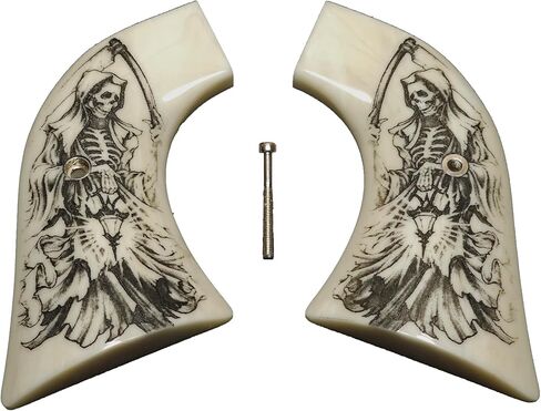 Faux Ivory Grim Reaper Ruger Vaquero/Blackhawk/Wrangler Grips in Kuwait