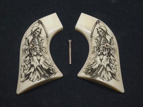 Faux Ivory Grim Reaper Ruger Vaquero/Blackhawk/Wrangler Grips in Kuwait