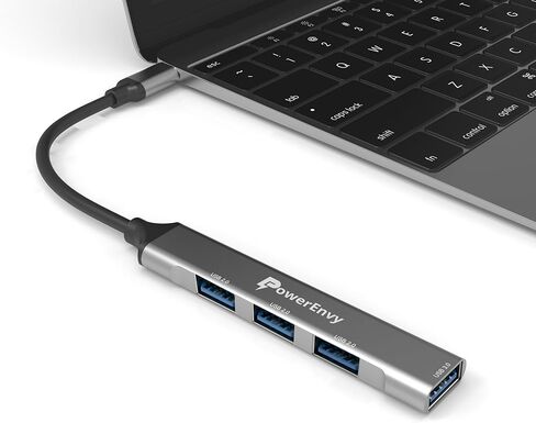 USB HUB,USB C to USB Adapter Multiport Data HUB with 4 USB Ports (3 USB2.0 and 1 USB3.0) 5Gbps USB Data Transfer Port for MacBook,iPad Pro/Air,XPS,MateBook and More Type C Devices in Kuwait