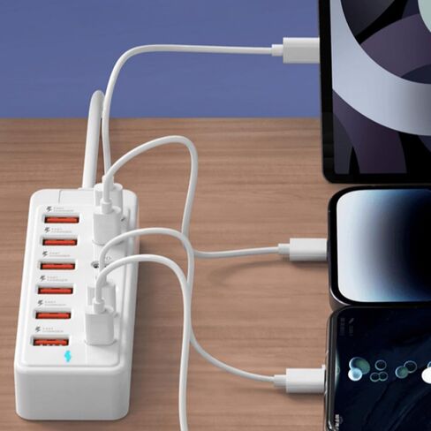 USB 3.0 Hub 12 Ports with 6 USB-C & 6 USB-A for Laptop Tablet Phone Desktop Hub in Kuwait