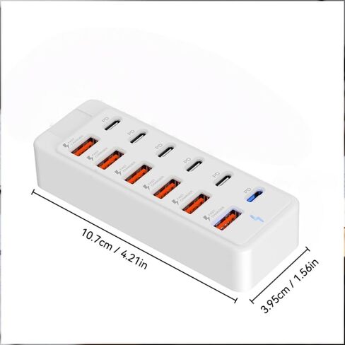 USB 3.0 Hub 12 Ports with 6 USB-C & 6 USB-A for Laptop Tablet Phone Desktop Hub in Kuwait