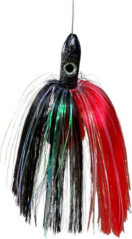 3.5 Oz 7 inch Offshore Trolling Lure, Tuna, Mahi, Wahoo Lure - Red/Black in Kuwait