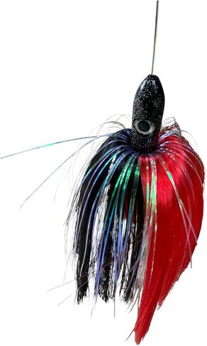 3.5 Oz 7 inch Offshore Trolling Lure, Tuna, Mahi, Wahoo Lure - Red/Black in Kuwait