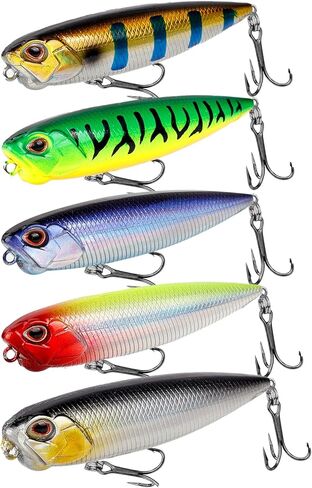 Spook Fishing Lures Top Water Fishing Lures for Saltwater Freshwater with High Carbon Steel Fishing Hooks for Trout Pike Walleye FS/YE-11 in Saudi Arabia