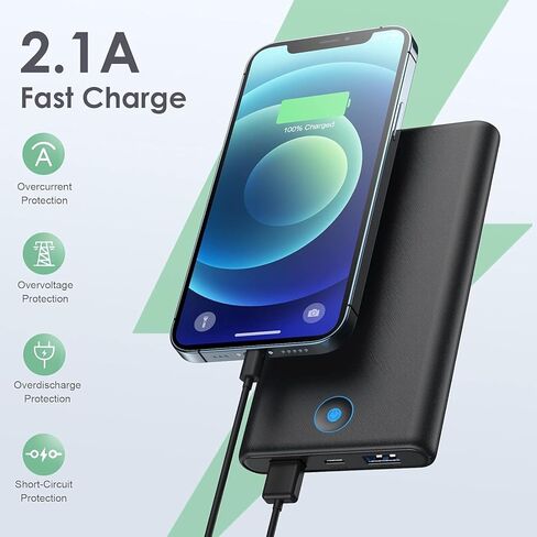 [2-Pack] Portable Charger Power Bank 20000mAh,Ultra Slim Fast Charging Battery Pack with Dual USB Outputs,Travel Essential Portable Phone Charger for iPhone 17/16/15/14/13/12/X,Galaxy S24, Android etc in Saudi Arabia