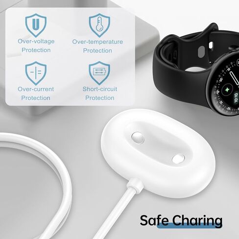 شاحن USB-A + Type-C لساعة Google Pixel 4، سلك شحن مغناطيسي بديل لساعة Google Pixel Watch4 41 مم/45 مم (3.3 قدم/1 متر) in Kuwait