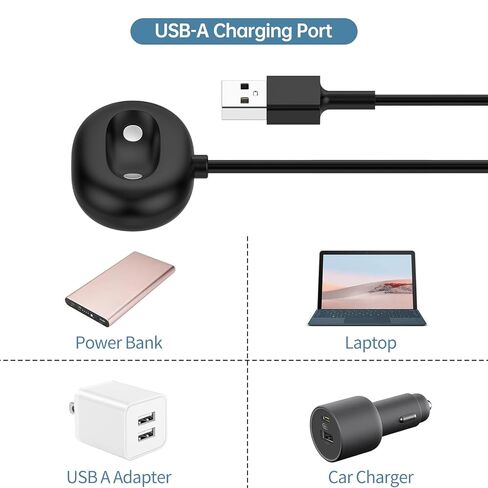 شاحن USB-A + Type-C لساعة Google Pixel 4، سلك شحن مغناطيسي بديل لساعة Google Pixel Watch4 41 مم/45 مم (3.3 قدم/1 متر) in Kuwait