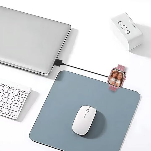 [عبوتان] لشاحن الساعة الذكية SWGOTA G62/RUXINGX G62 مقاس 1.85 بوصة، كابل شحن USB مغناطيسي بديل متوافق مع ملحقات الساعة الذكية G62. (أسود) in Kuwait