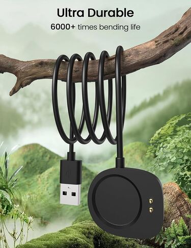 شاحن Sinoacc متوافق مع Amazfit Active Max/Trex 3 Pro/Trex 3/Balance 2/Balance Watch - ملحقات كابل شحن مغناطيسي USB A 3.3 قدم in Kuwait