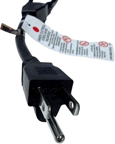 Kentek 1 Ft Power Cord 3 Prong Extension Y Cable NEMA5-15P to 2 X NEMA5-15R 14 AWG 15A Black Heavy Duty Male to 2X Female Power Splitter in Kuwait