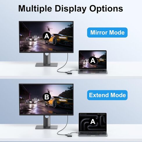 USB C to DisplayPort Adapter, 7-in-1 USB C Hub with DisplayPort 8K@30Hz/4K@120Hz, 87W PD Charging, 3 USB 2.0 Ports, SD/TF Card Reader for MacBook Pro/Dell/HP/iPad/USB-C Laptops/Tablets in Kuwait
