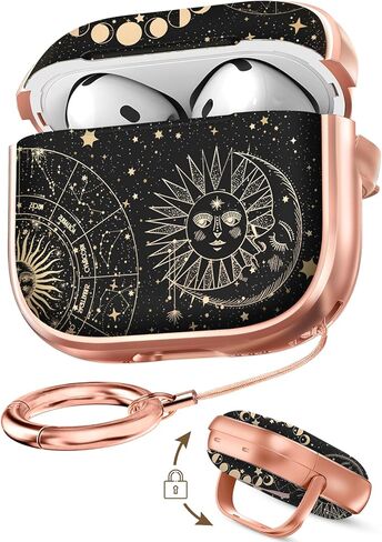 Joyleop for AirPods Pro 3 Case with Safety Lock - Cute Girly Aesthetic Design for Women Grils Hard Protective Cover for AirPod Pro 3rd Case with Keychain & Phone Stand,Three Cats in Kuwait