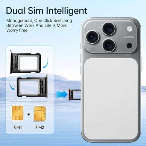 D17 Ultra Unlocked Cell Phones,5G Android 15 Unlocked Phones with 5000mAh Battery,Snapdragon888, 32+104MP Camera,16GB+512GB Smartphone, 6.9“ HD Screen, Dual SIM+Memory Expansion,Blue in Kuwait